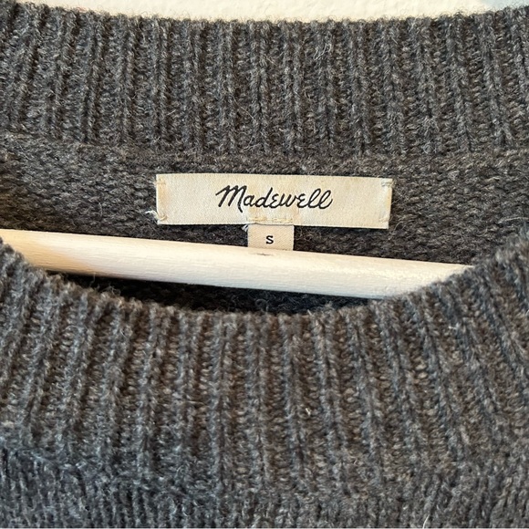 Madewell Starry Night Charcoal Grey Merino Wool Pullover Sweater Small - Picture 4 of 11
